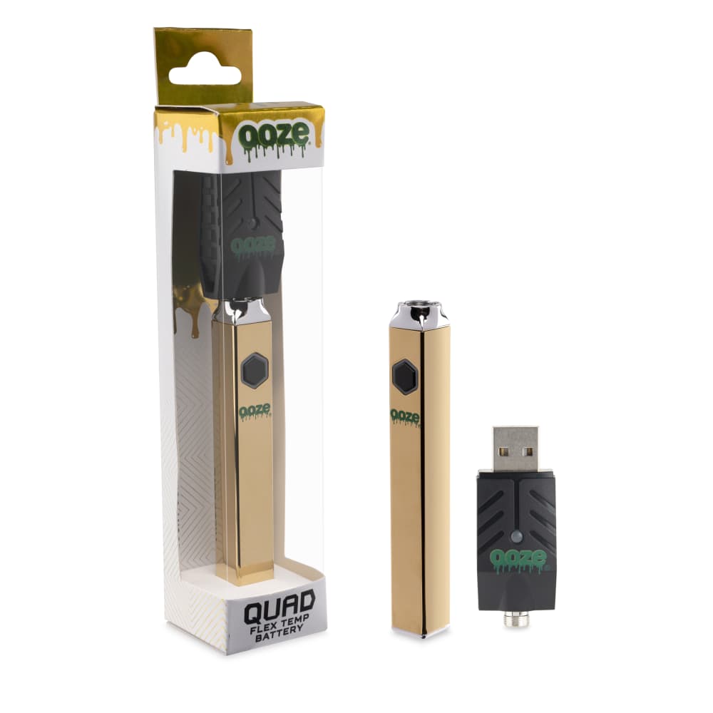 OOZE QUAD 500MAH BATTERY LUCKY GOLD