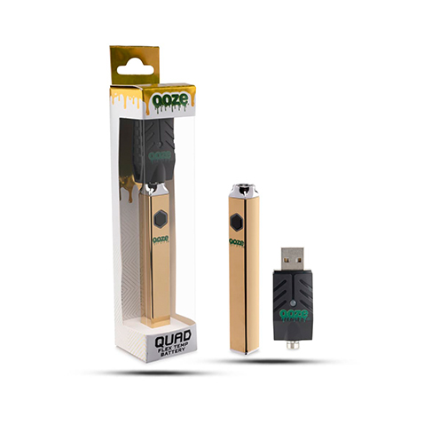 OOZE QUAD 500MAH BATTERY - LUCKY GOLD